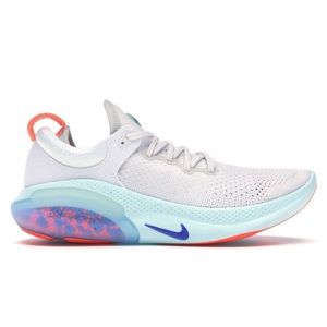 Nike Joyride Run Flyknit White Sail Mango Racer Blue Sneakers Size 9.5 (WOMENS)